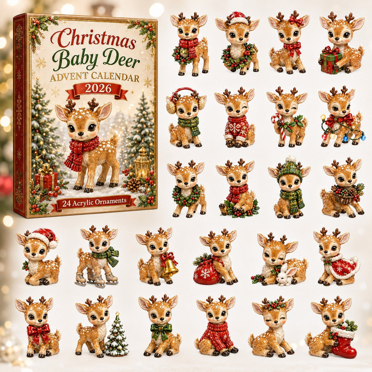 Christmas Baby Deer advent calendar