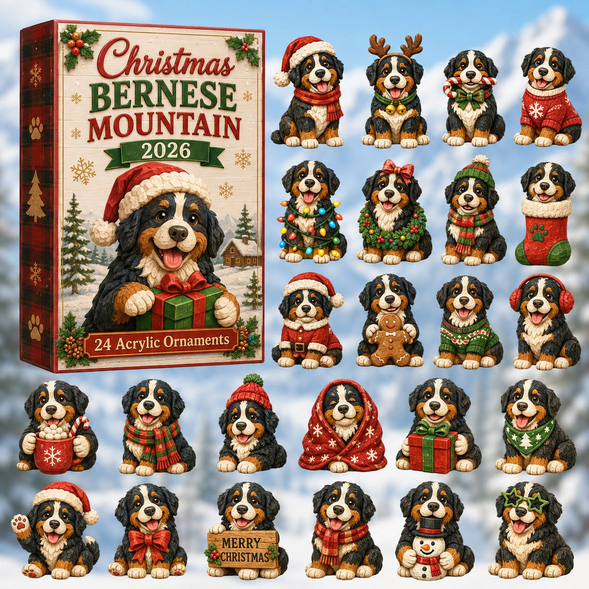 Christmas Bernese Mountain advent calendar