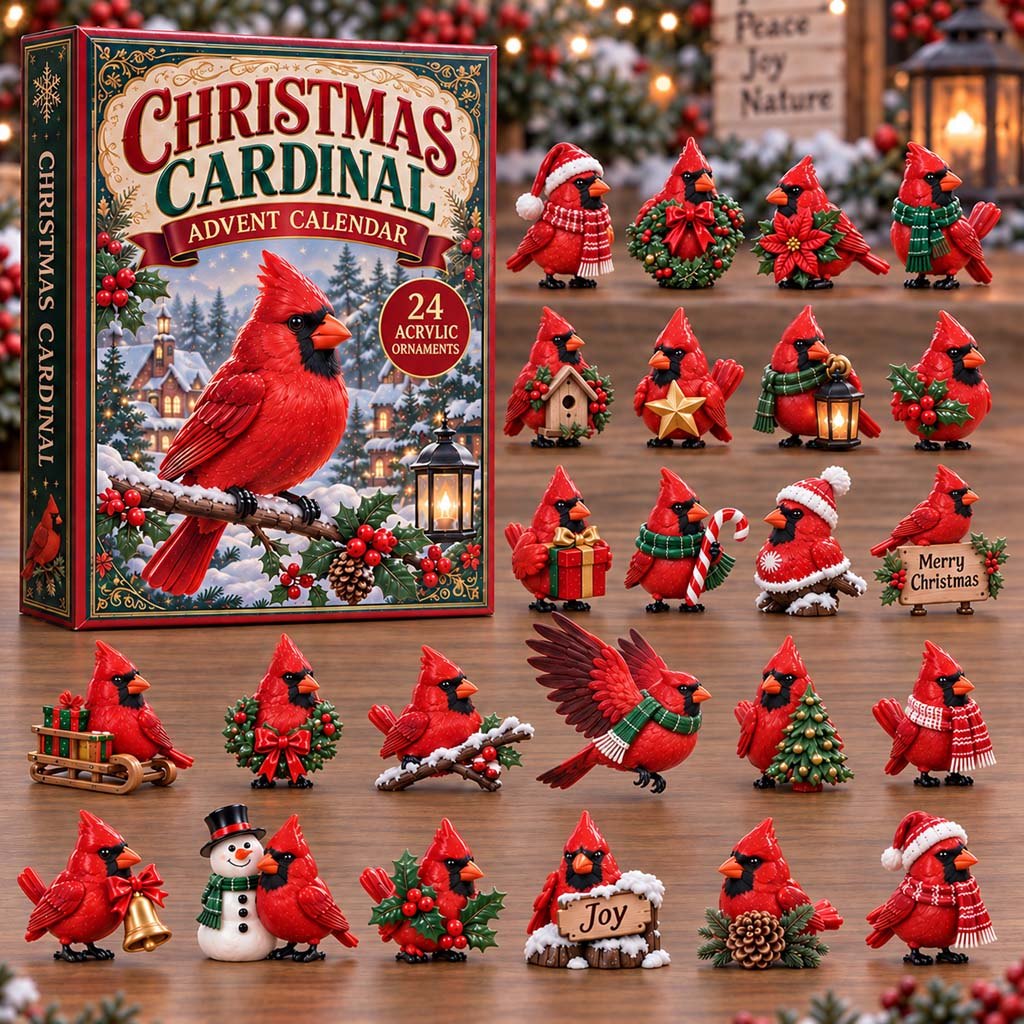 Christmas Cardinal advent calendar