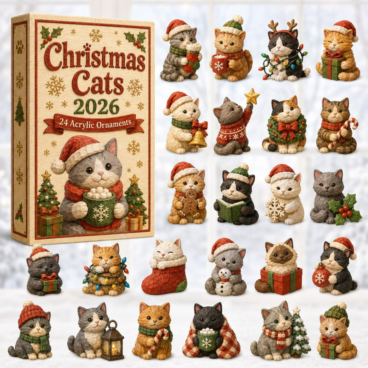 Christmas Cat House advent calendar