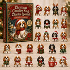 Christmas Cavalier King Charles Spaniel advent calendar