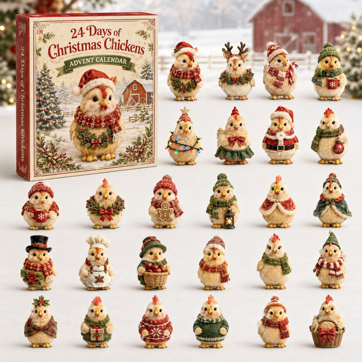Christmas Chicken advent calendar