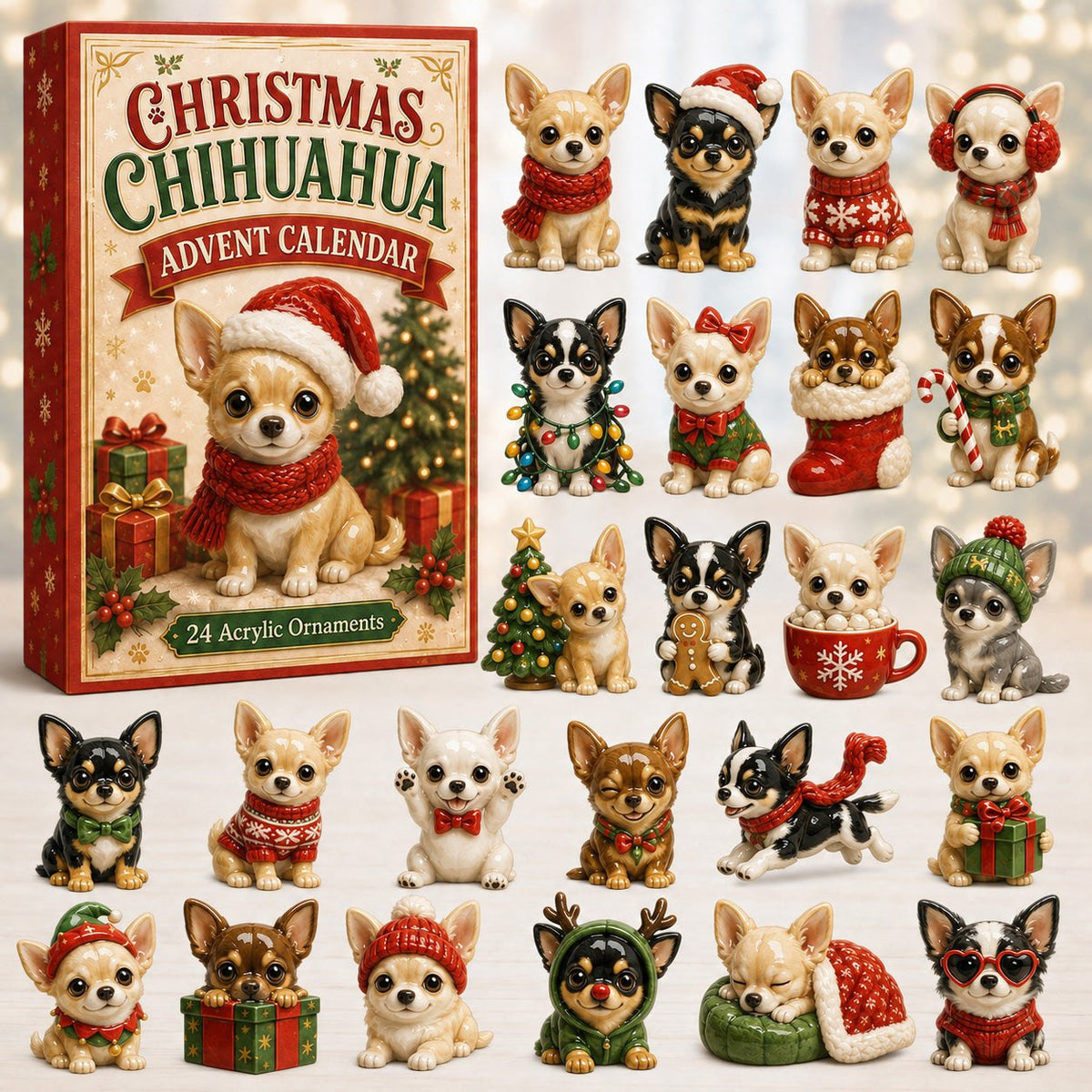 Christmas Chihuahua advent calendar