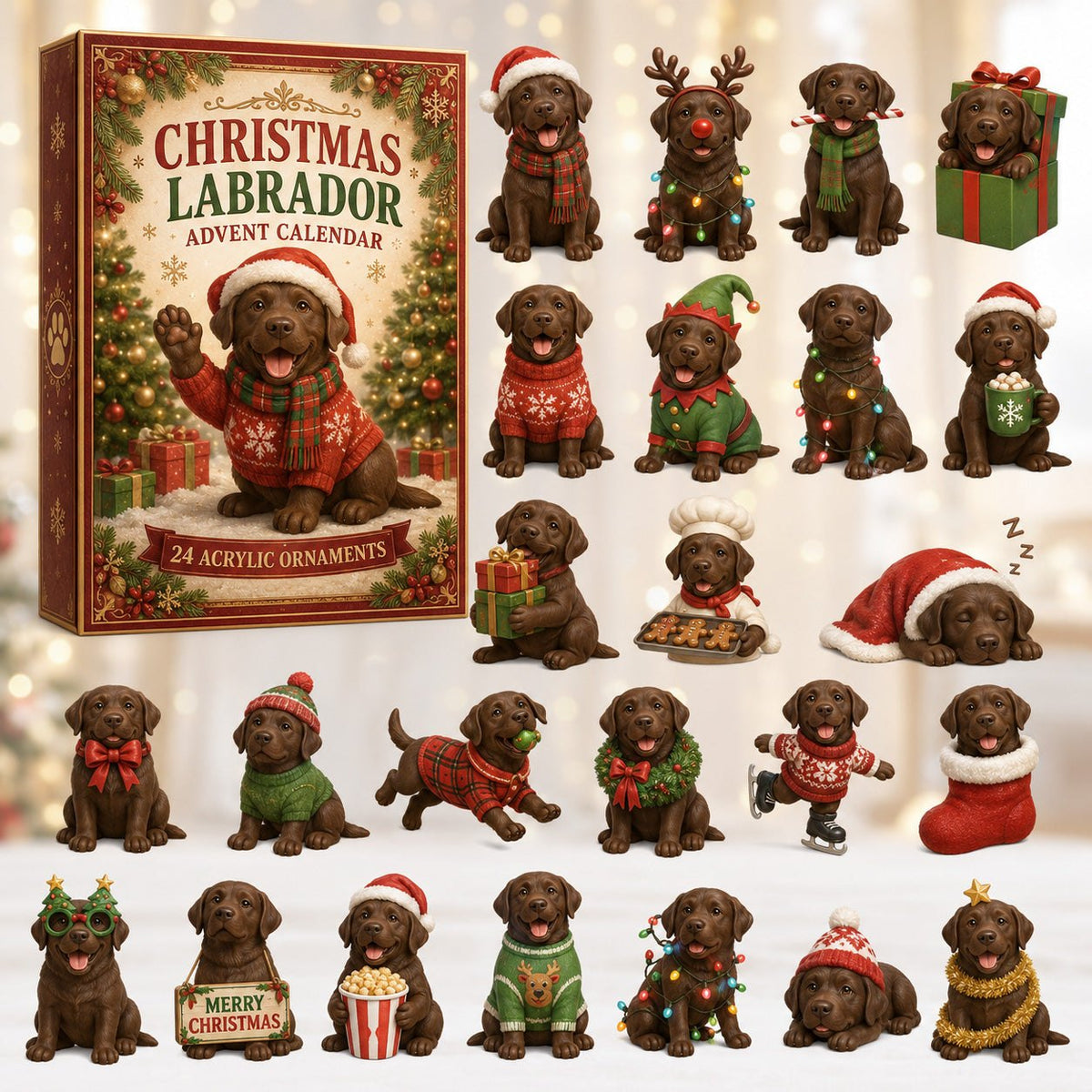 Christmas Chocolate Labrador advent calendar