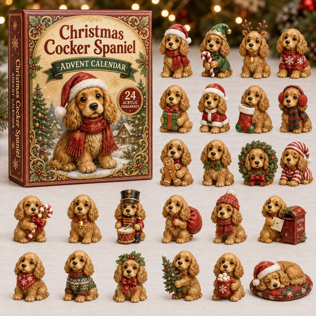 Christmas Cocker Spaniel advent calendar