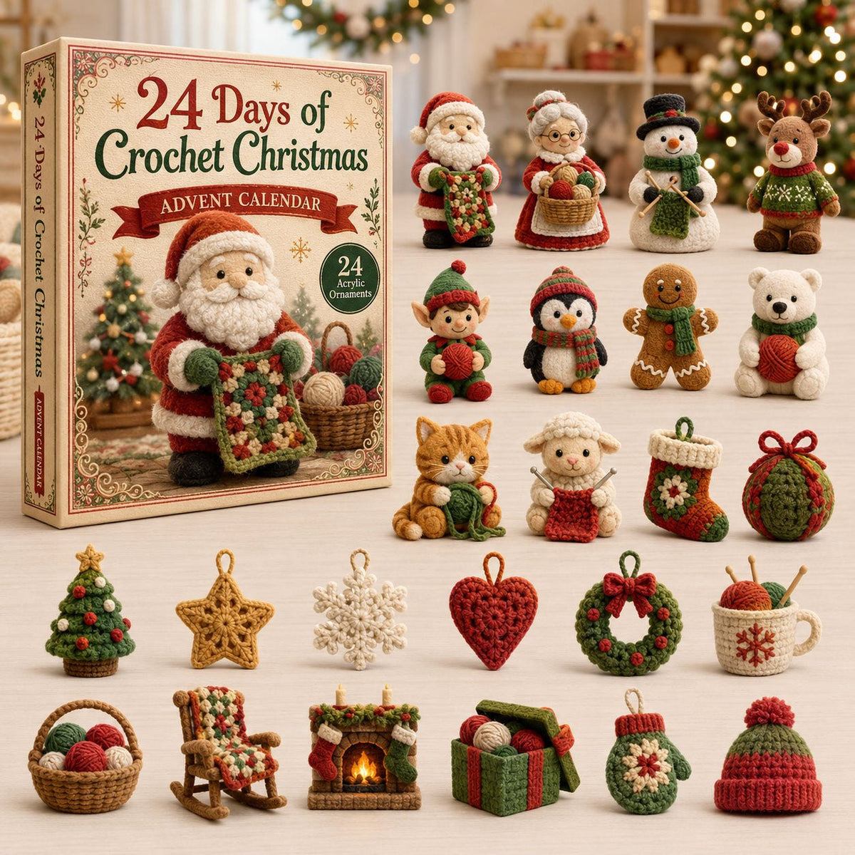 Christmas Crochet advent calendar