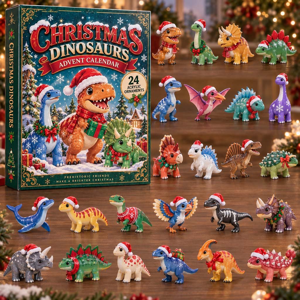 Christmas Dinosaurs advent calendar