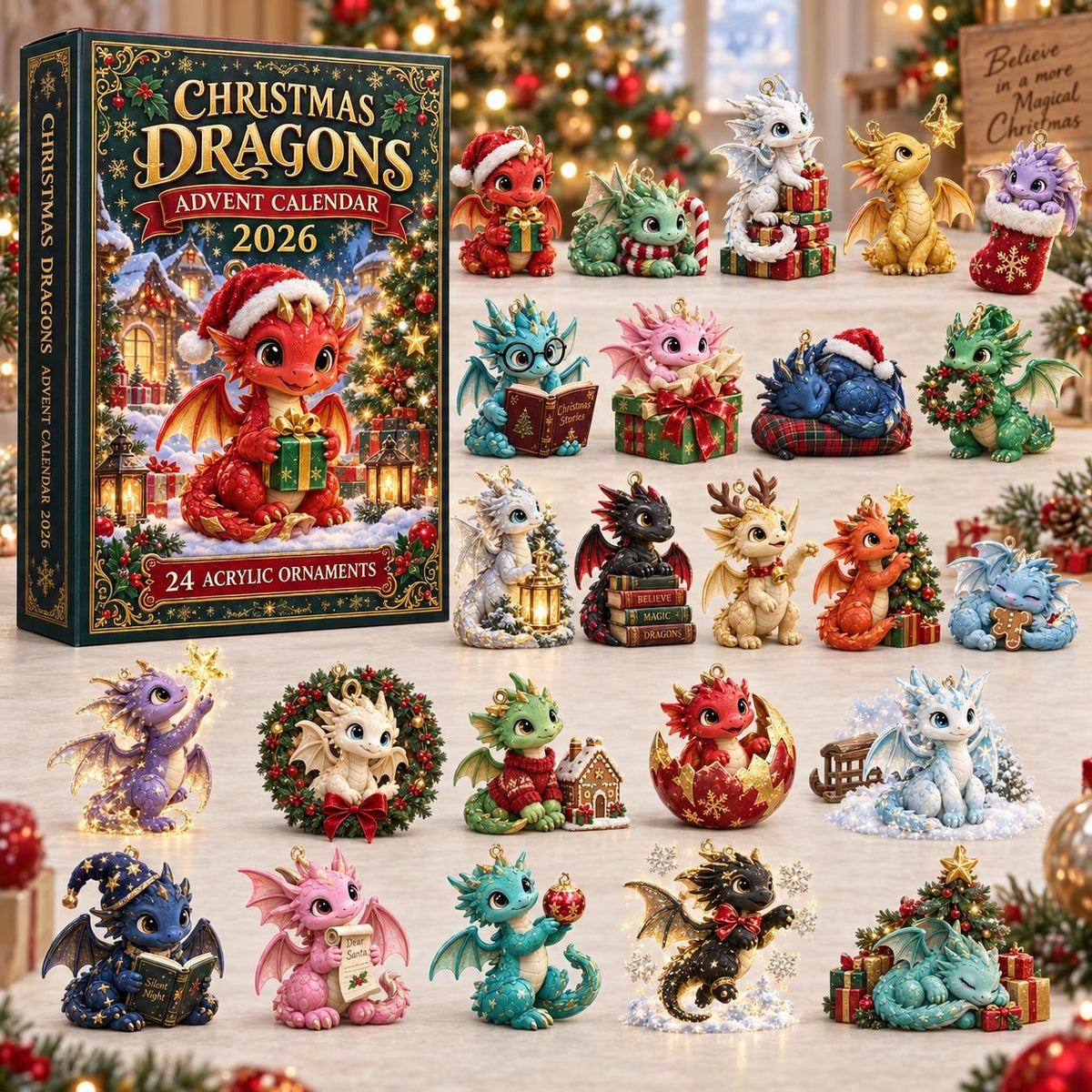 Christmas Dragon advent calendar