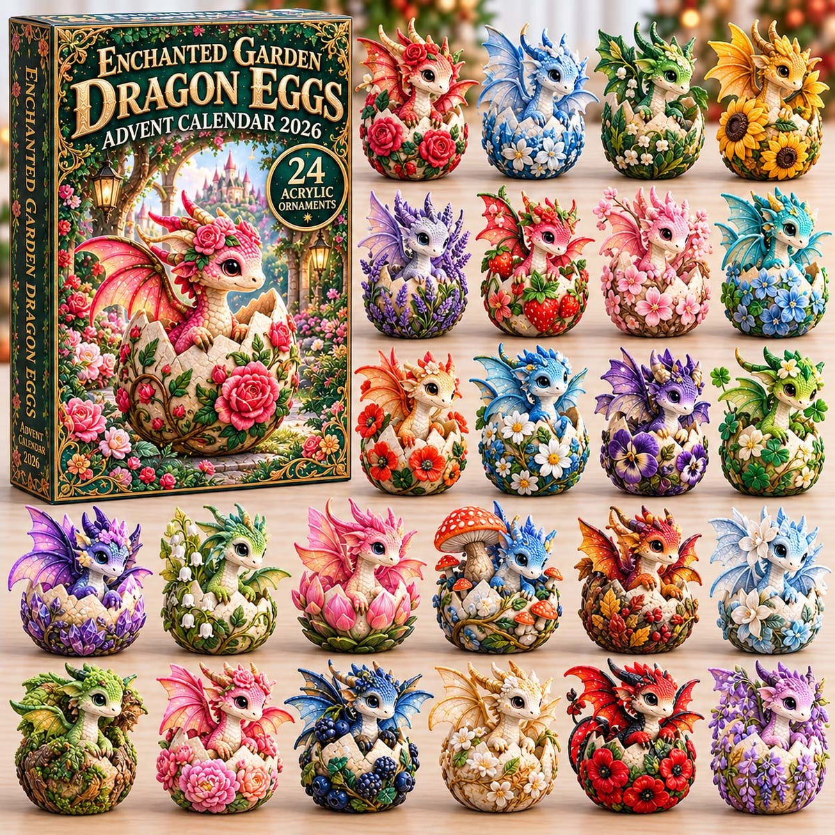 Christmas Dragon Eggs advent calendar