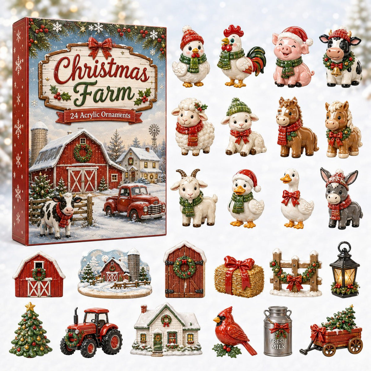Christmas Farm Merry advent calendar