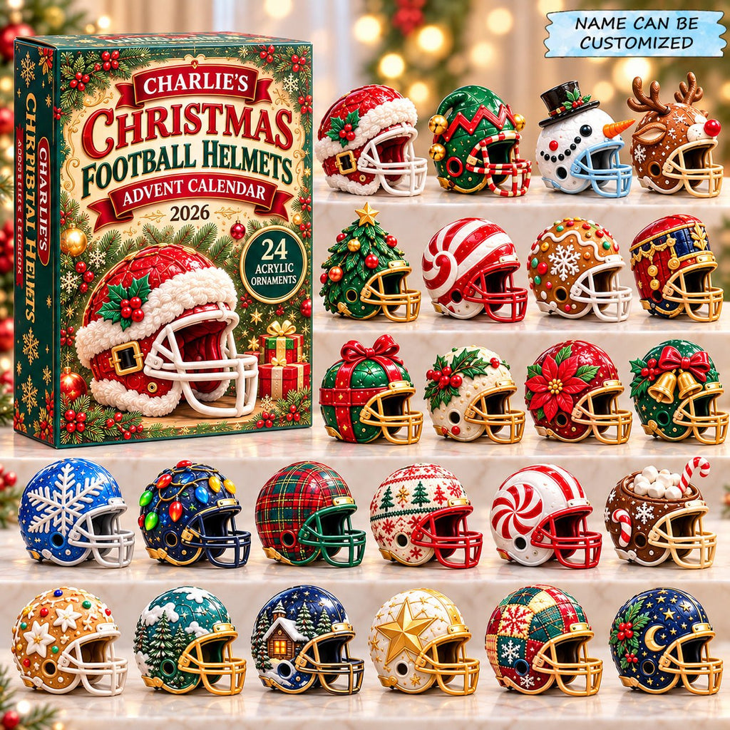Christmas Football Helmet advent calendar