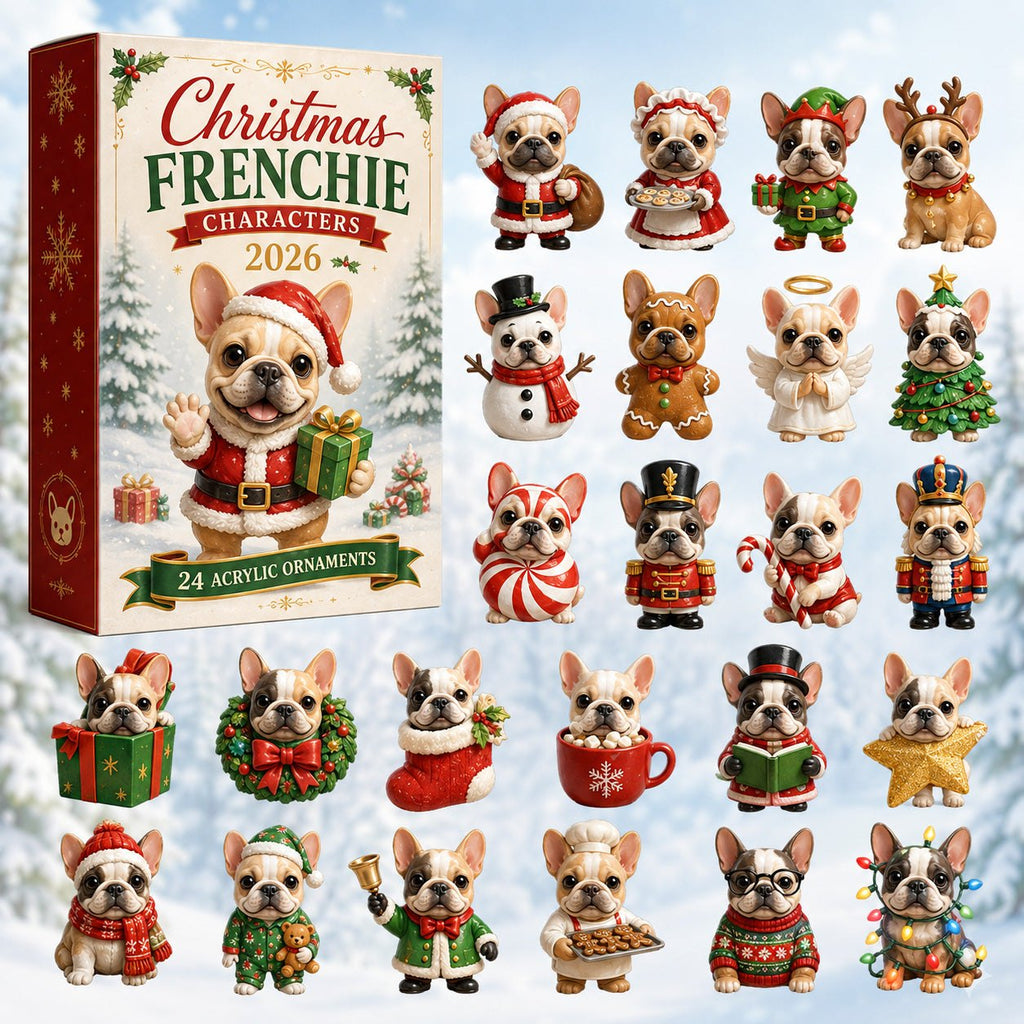 Christmas Frenchie advent calendar