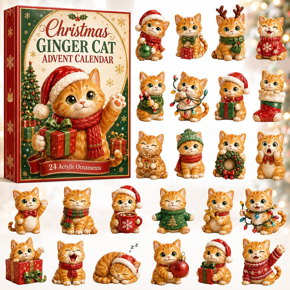 Christmas Ginger Cat advent calendar