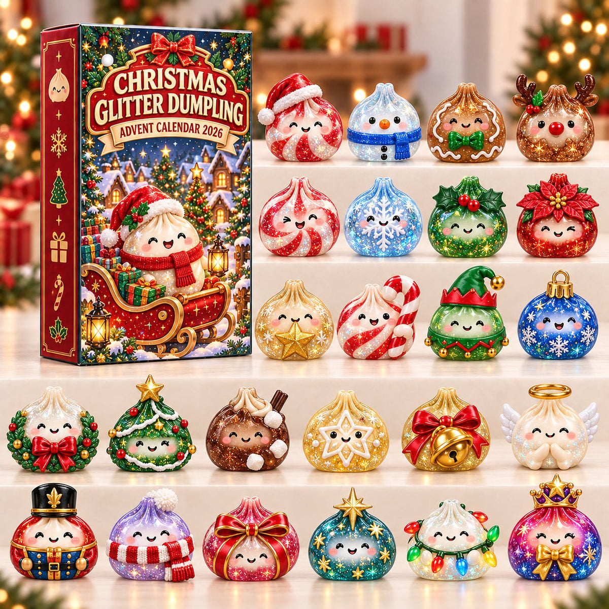 Christmas Glitter Dumpling advent calendar