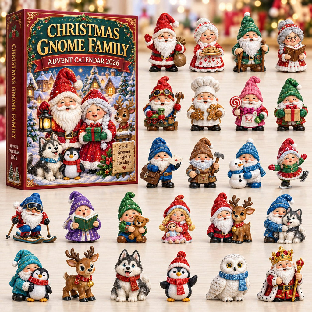 Christmas Gnome Family advent calendar