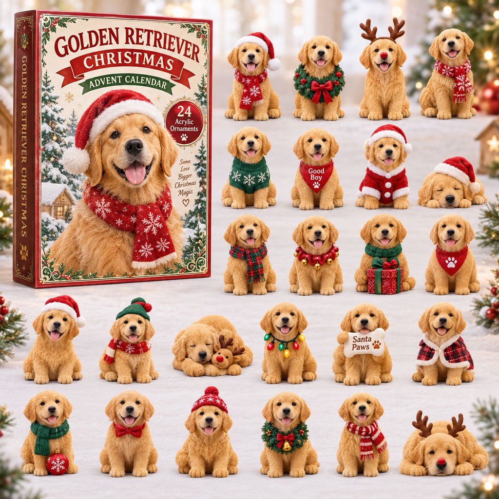 Christmas Golden Retriever advent calendar
