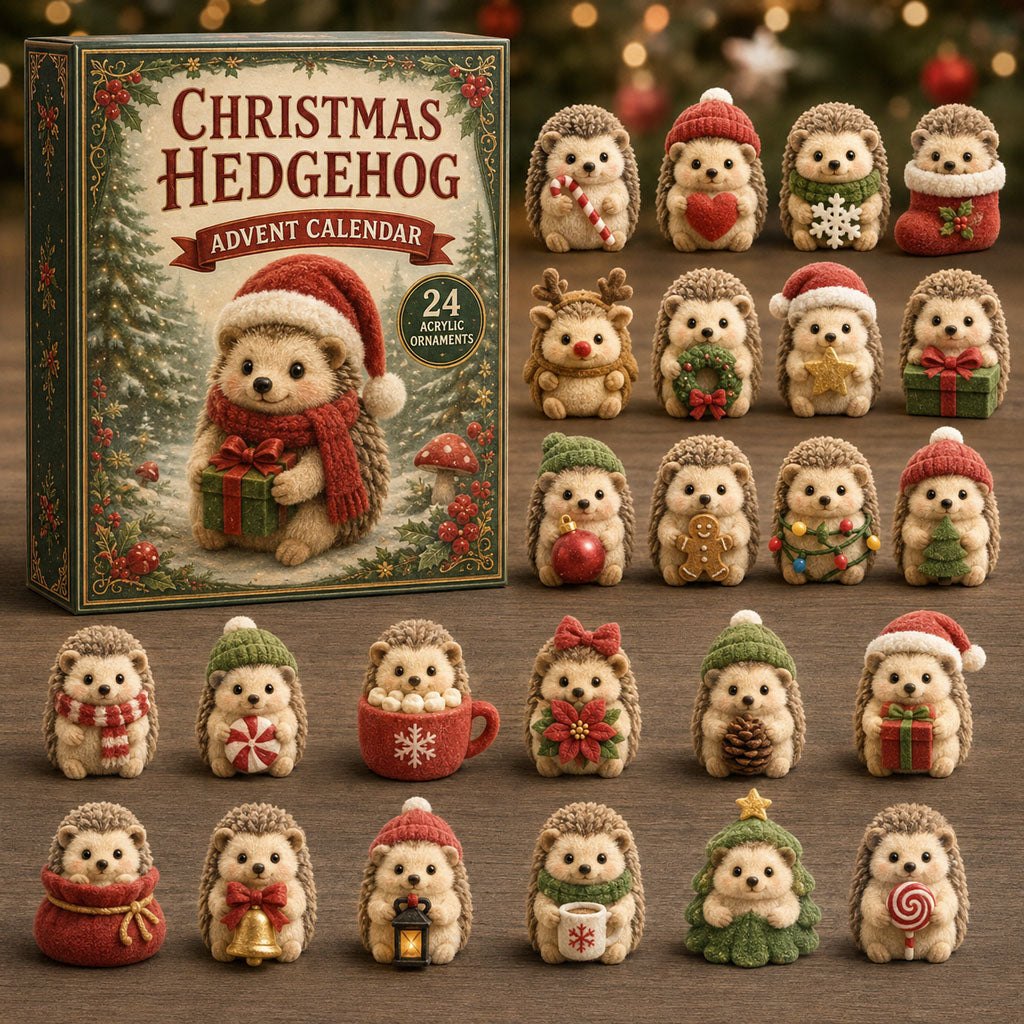 Christmas Hedgehog advent calendar
