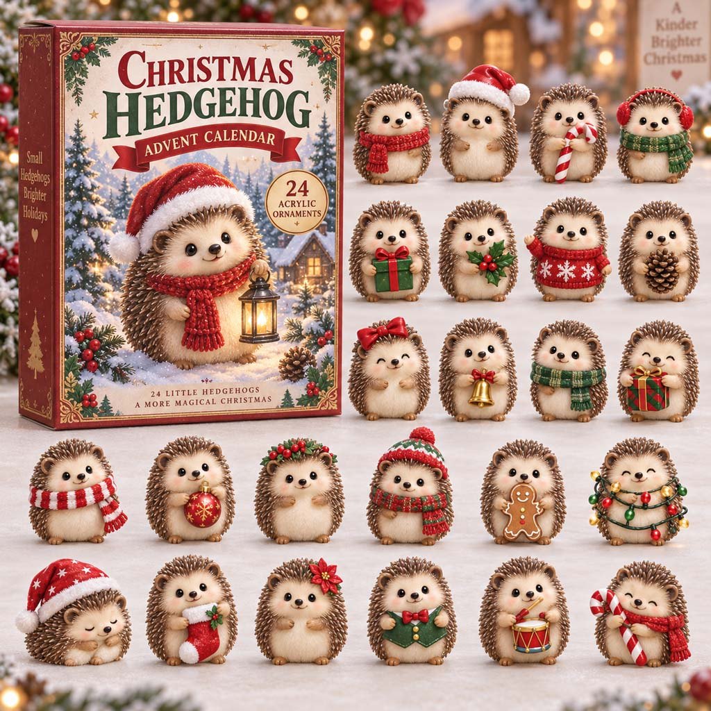 Christmas Hedgehog advent calendar