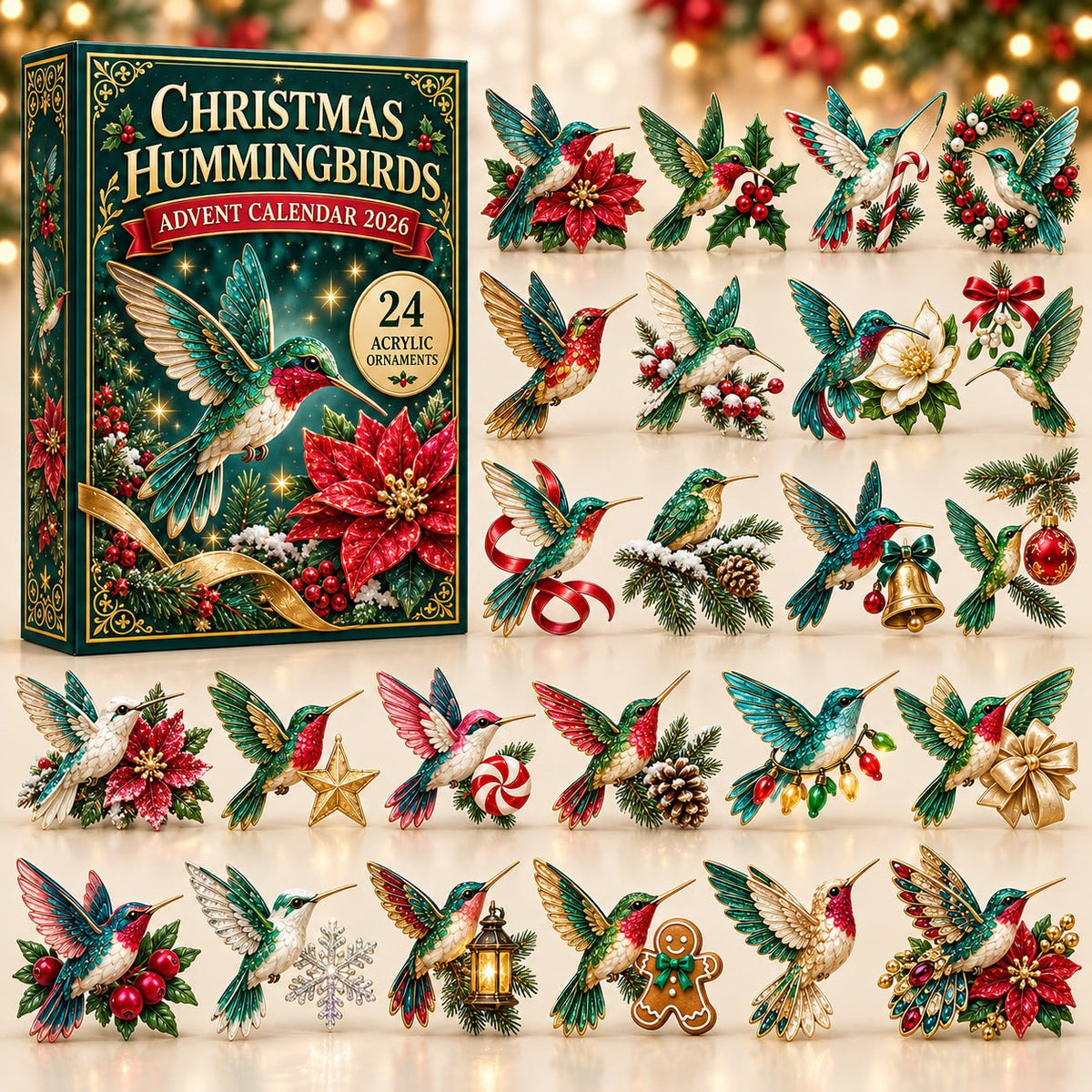 Christmas Hummingbird advent calendar