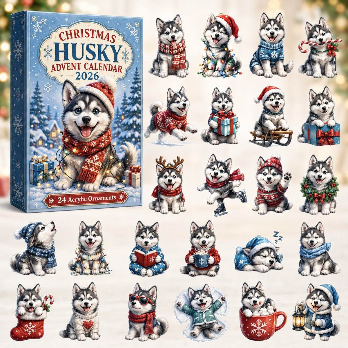 Christmas Husky advent calendar