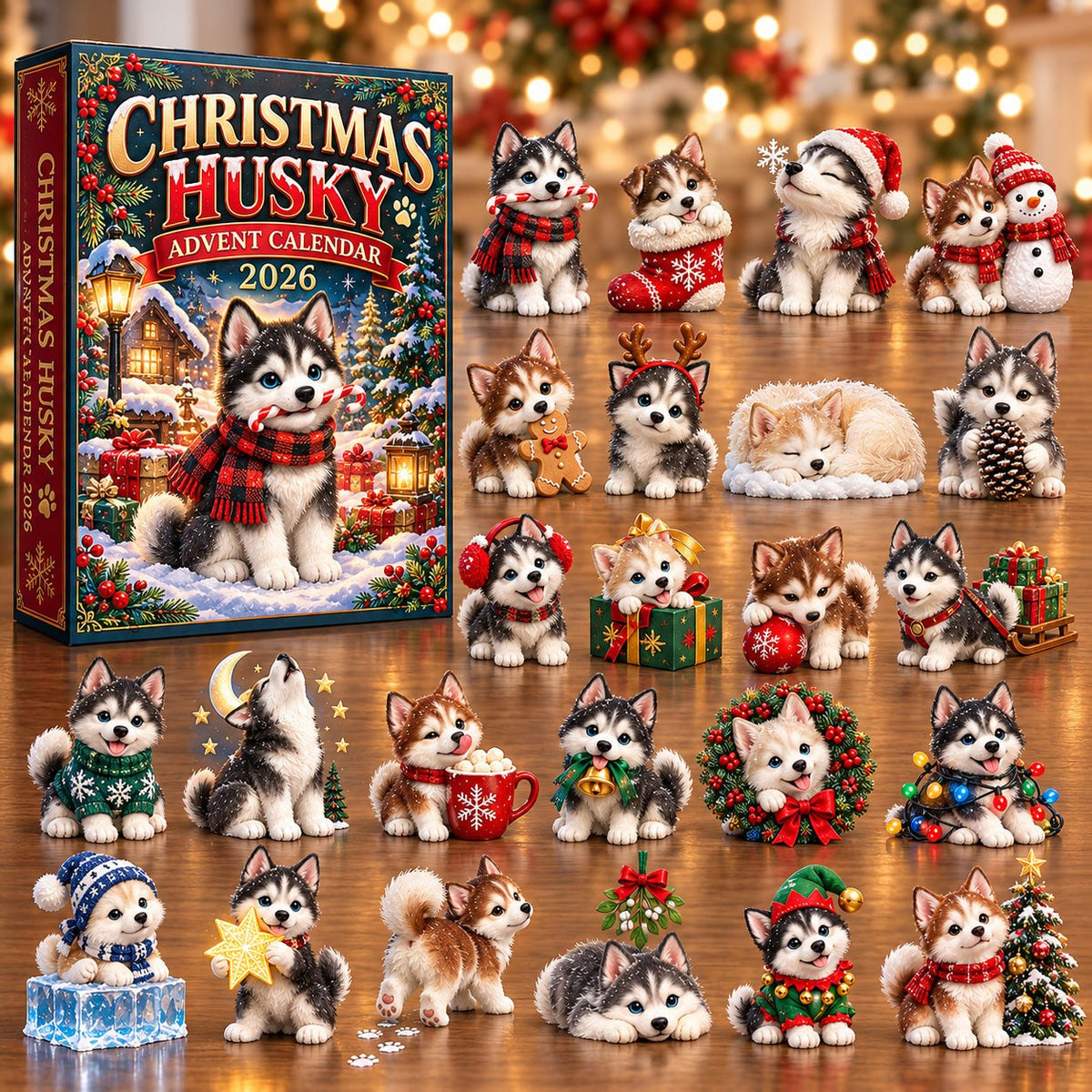 Christmas Husky advent calendar