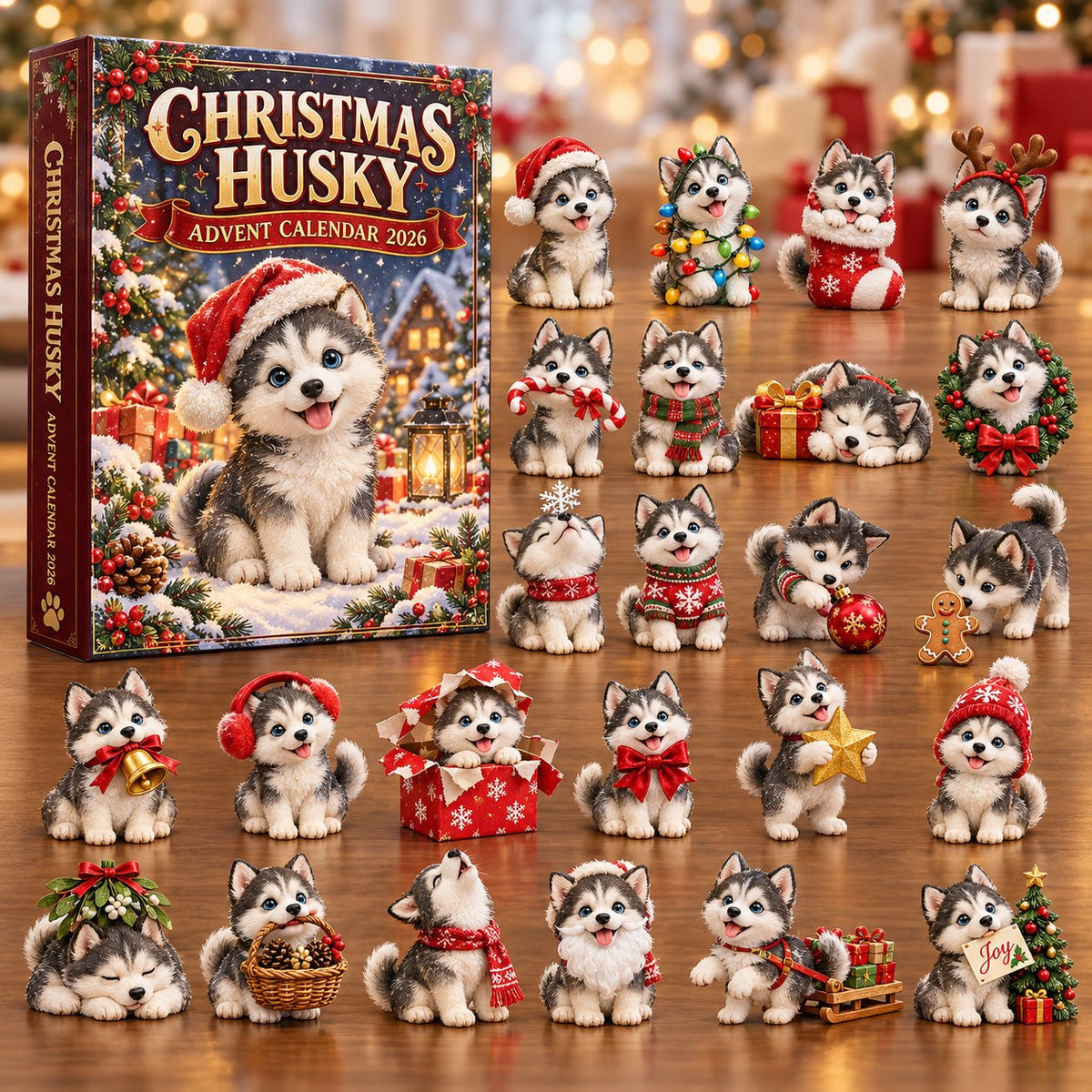 Christmas Husky advent calendar