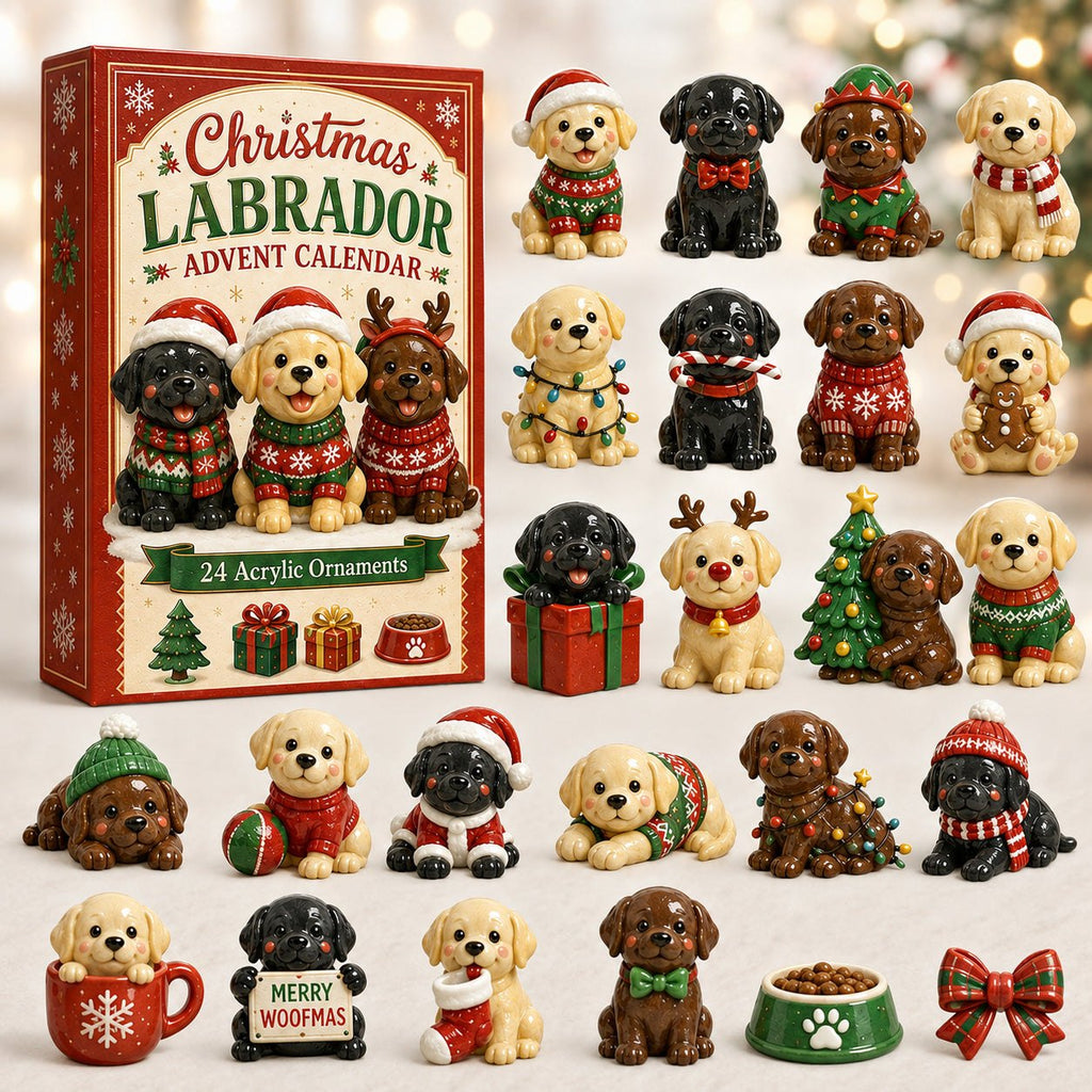 Christmas Labrador Toy advent calendar