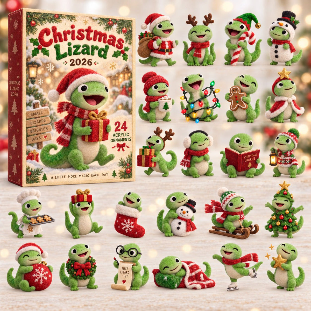 Christmas Lizard advent calendar