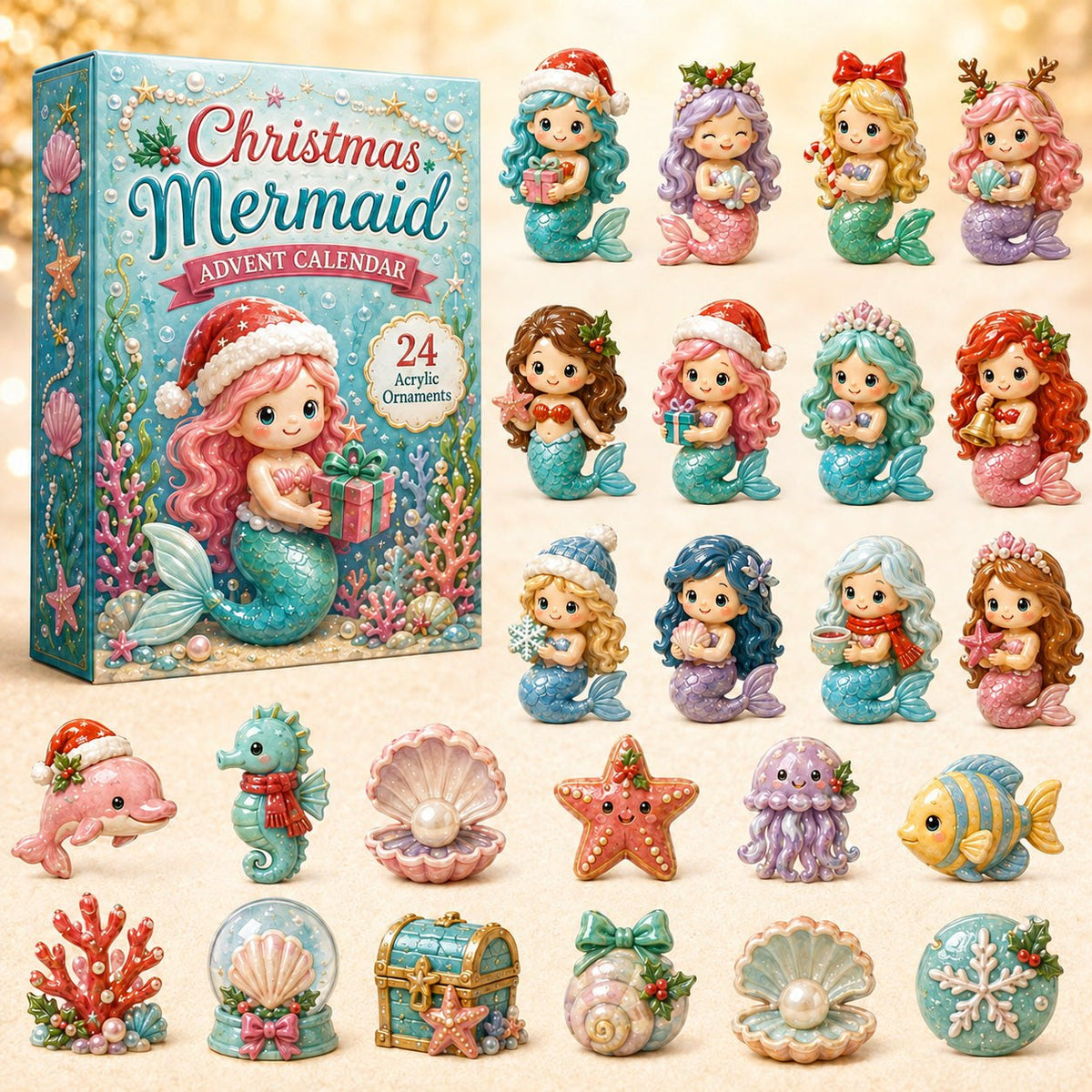 Christmas Mermaid advent calendar
