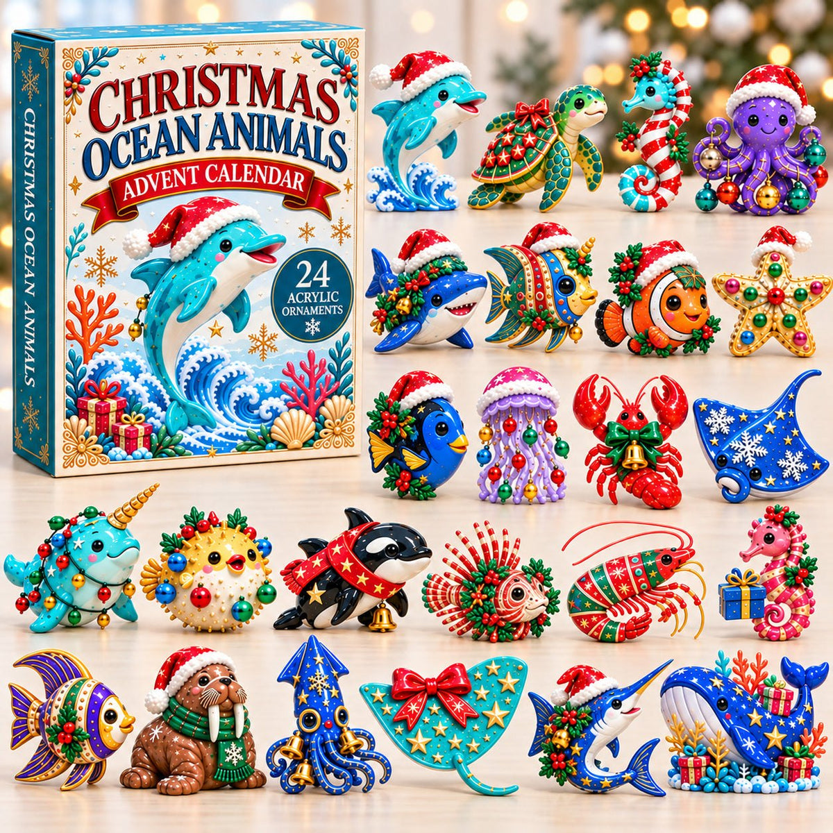 Christmas Ocean Animals advent calendar