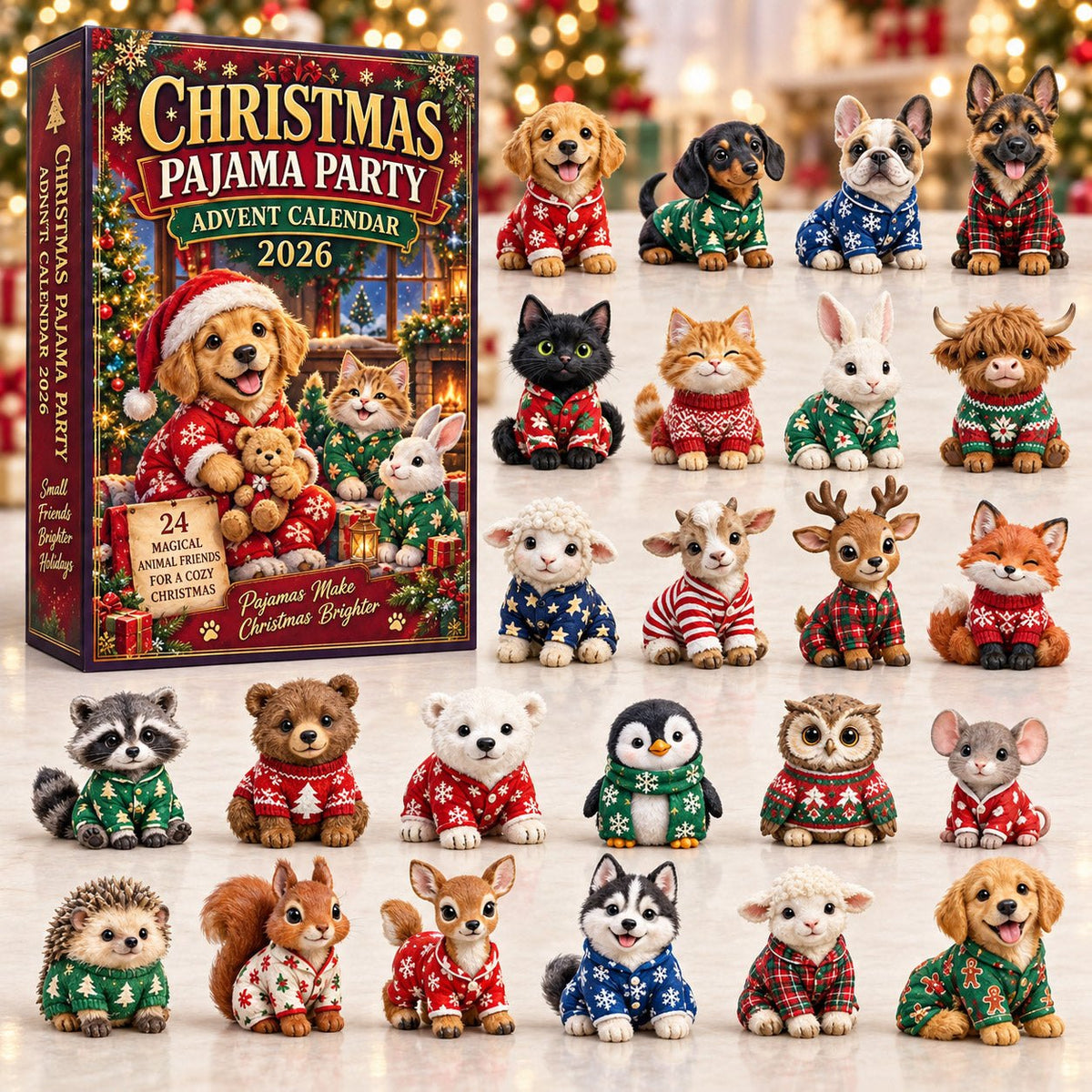 Christmas Pajama Party advent calendar
