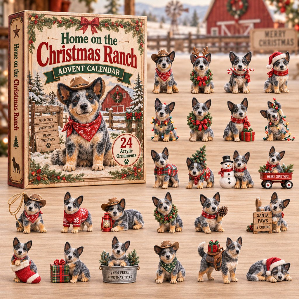 Christmas Ranch Heeler advent calendar
