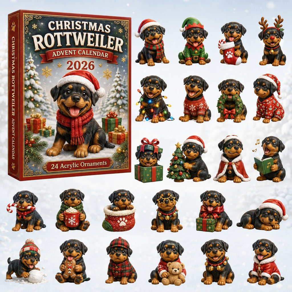 Christmas Rottweiler advent calendar