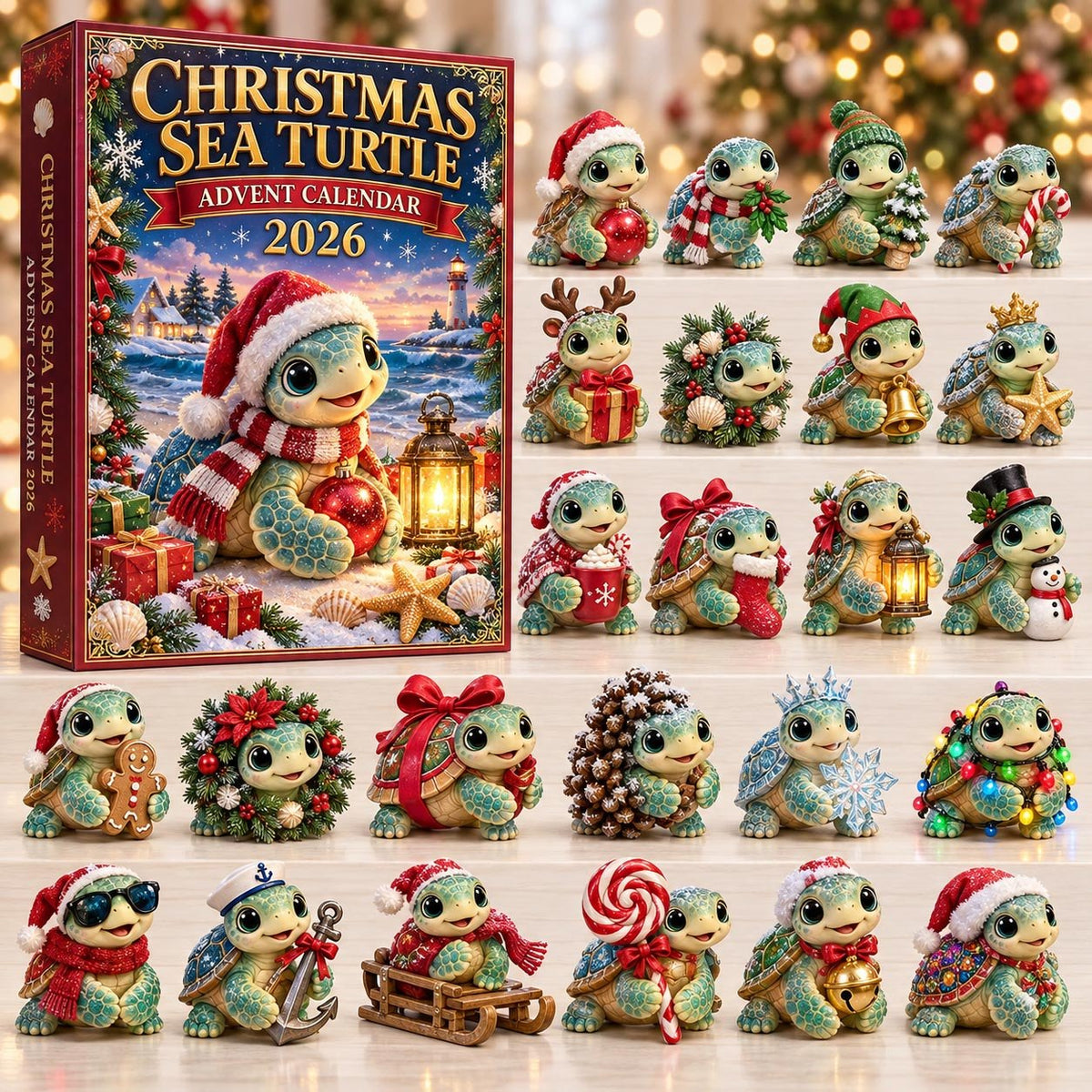 Christmas Sea Turtle advent calendar