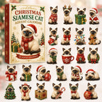 Christmas Siamese Cat advent calendar