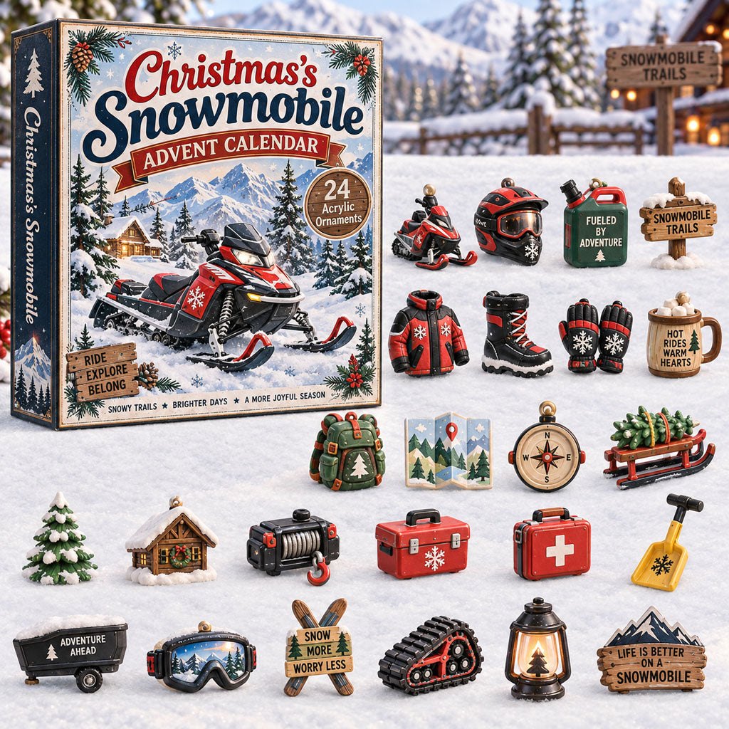 Christmas Snowmobile advent calendar