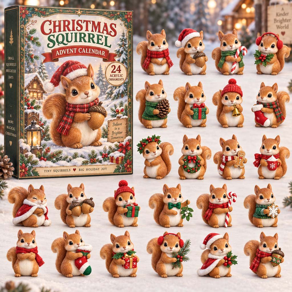 Christmas Squirrel advent calendar