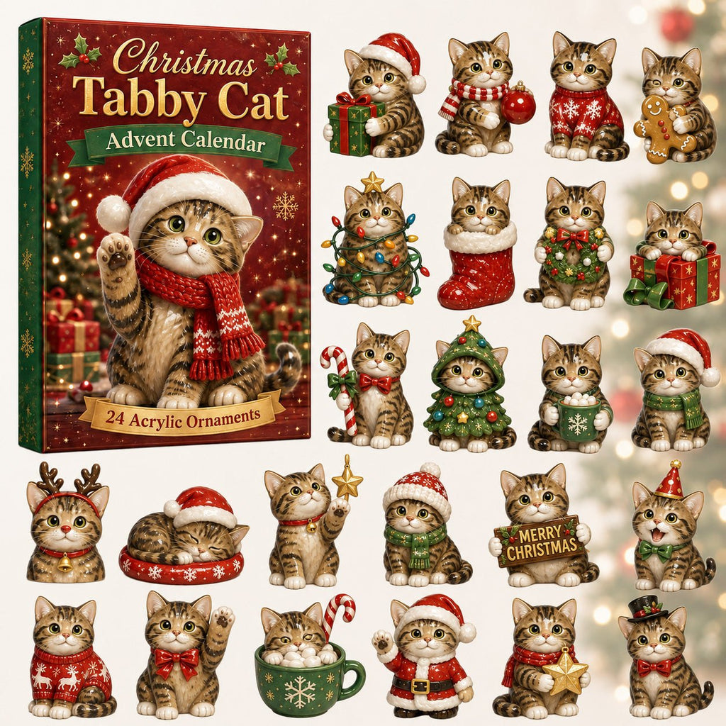 Christmas Tabby Cat advent calendar