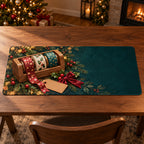 Christmas Washi Tape Family Craft Desk Mat flat printed mat in matching Christmas setting