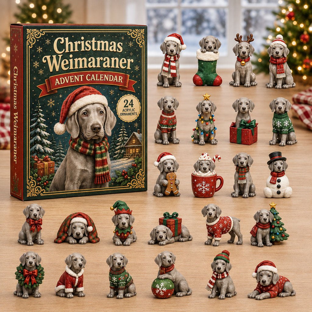 Christmas Weimaraner advent calendar
