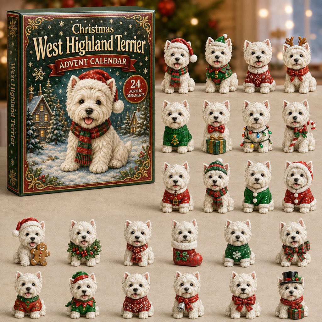 Christmas West Highland Terrier advent calendar