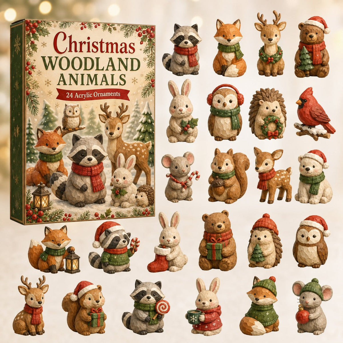 Christmas Woodland Animals advent calendar