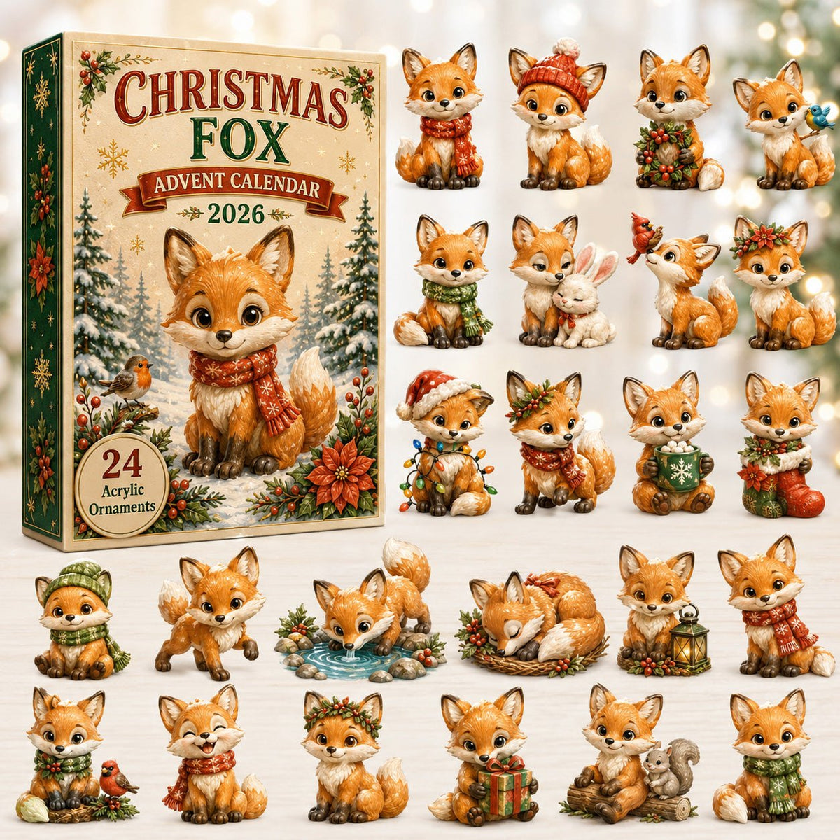 Christmas Woodland Fox advent calendar