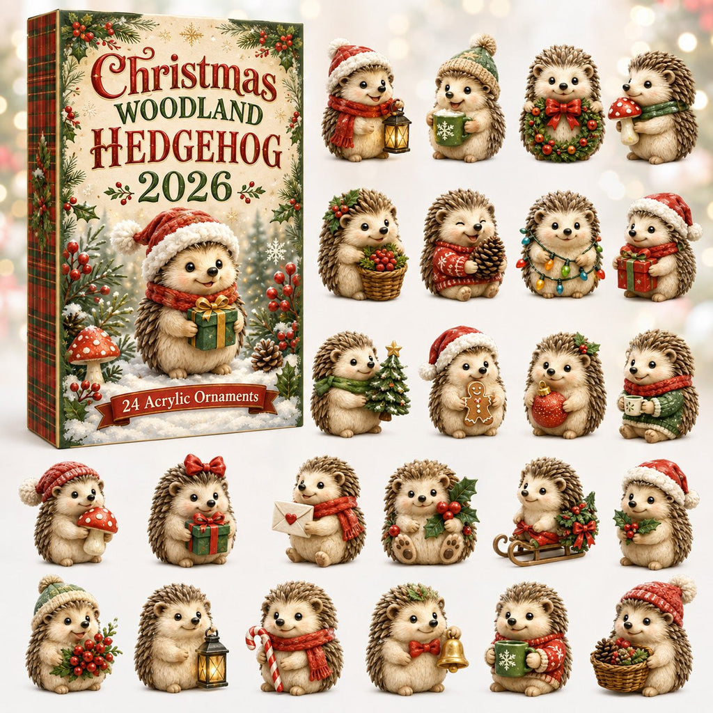Christmas Woodland Hedgehog advent calendar