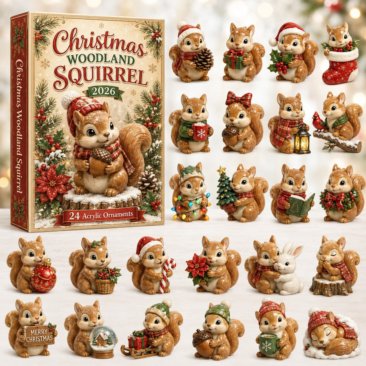 Christmas Woodland Squirrel advent calendar