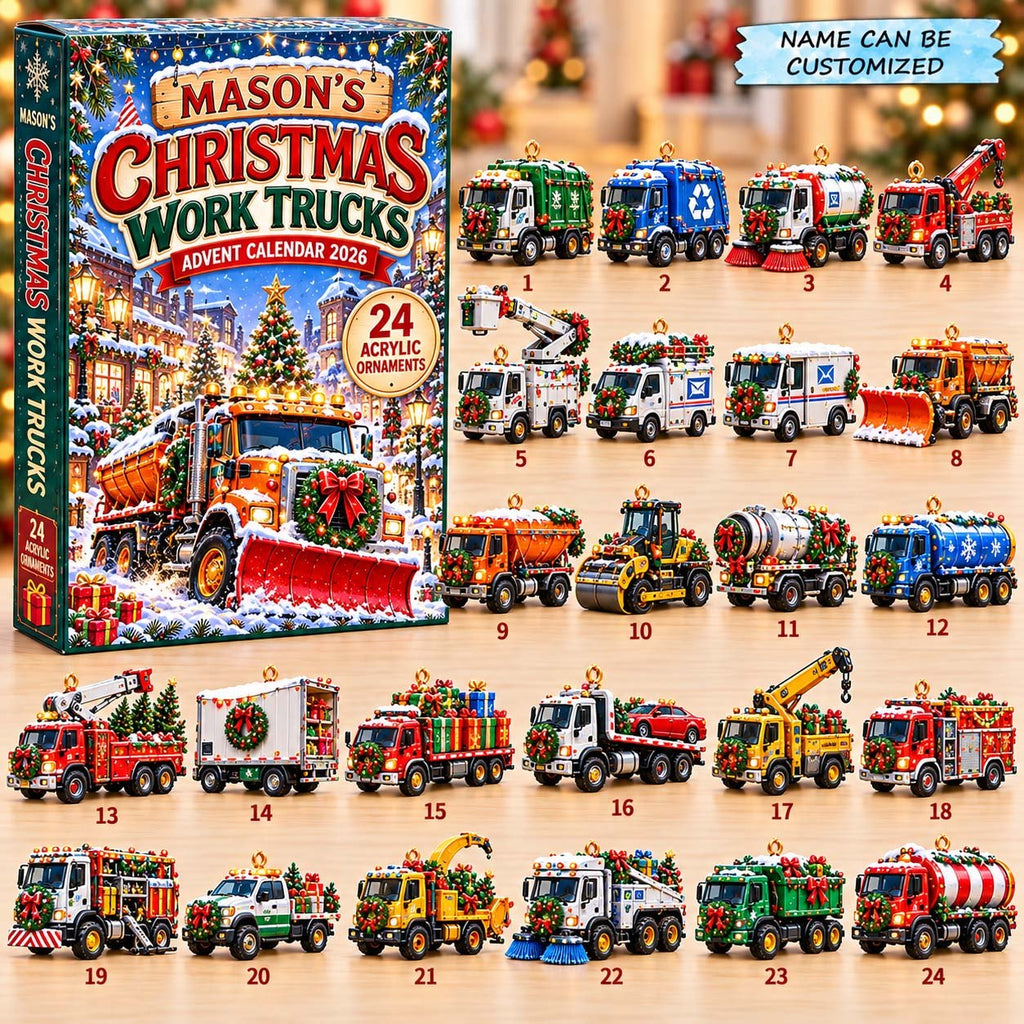 Christmas Work Trucks advent calendar