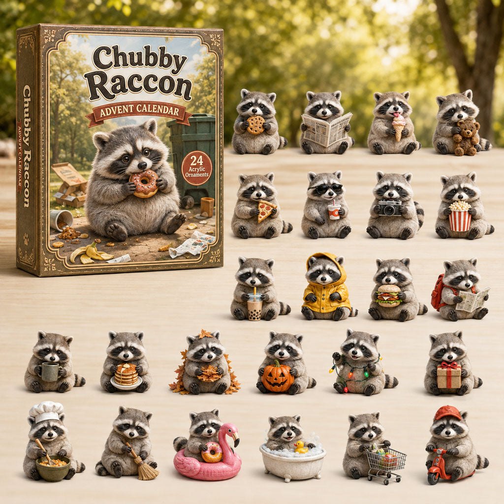 Chubby Raccoon advent calendar