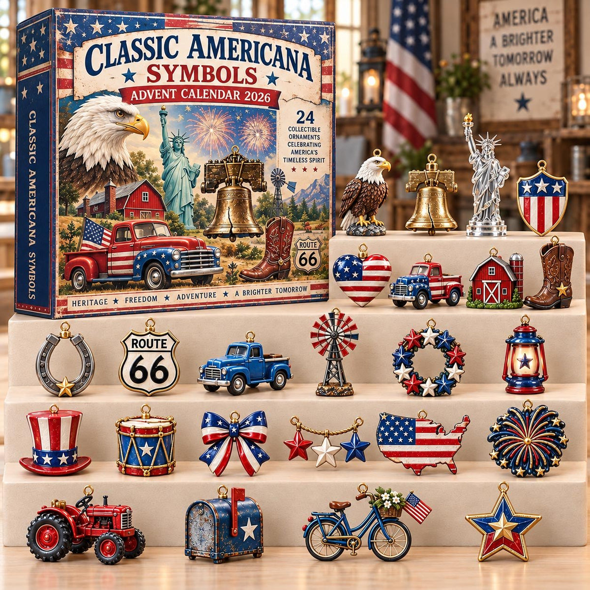 Classic American Symbol advent calendar