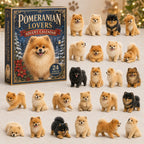 Classic Pomeranian advent calendar