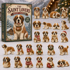 Classic Saint Bernard advent calendar